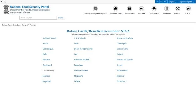 NFSA Assam List