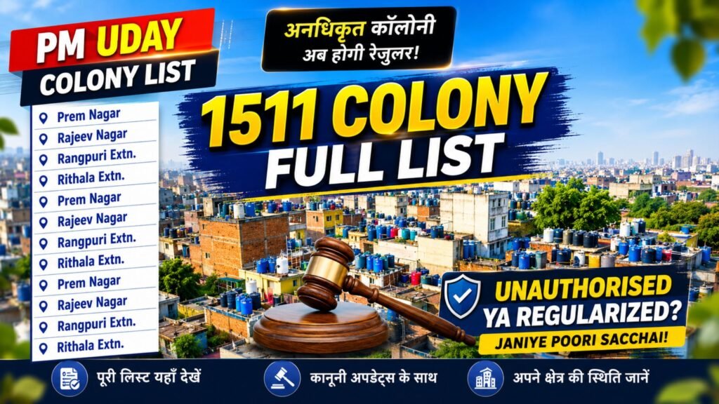 How to Download 1,511 Regularized Delhi Colonies Here